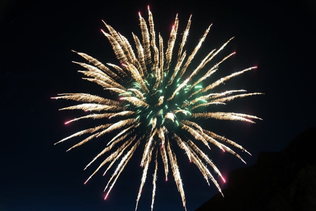 Fireworks at Lecco (Italy)